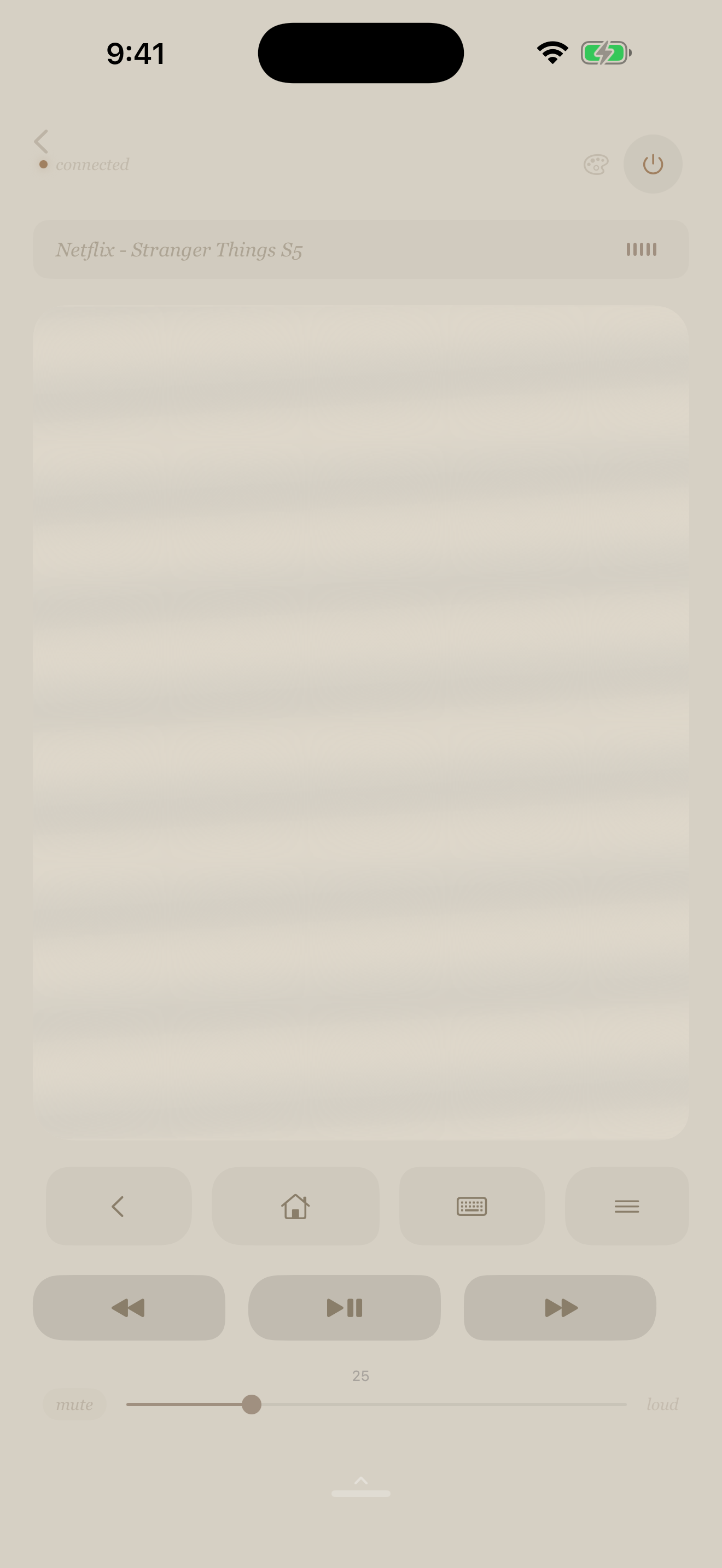 RemoteOne Zen Garden theme — minimal sand and stone with raked trackpad